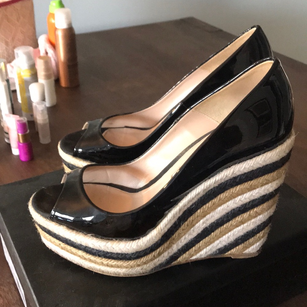 Brian Atwood patent platforms perfect for summer!
